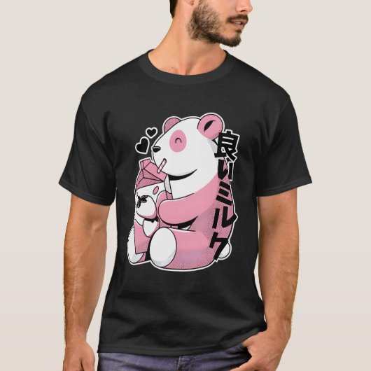 パンダ日本のベア Tシャツ (正面)