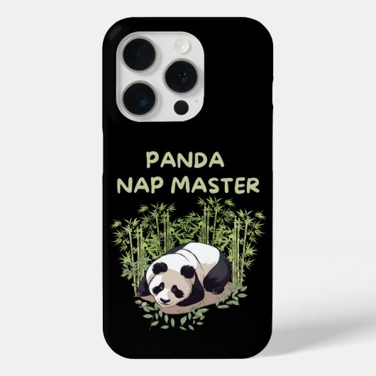 パンダ昼寝マスター Case-Mate iPhoneケース (裏面)