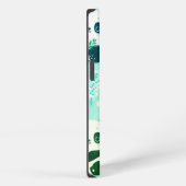 パンダ柄グリーンプリント iPhoneケース (右側面)