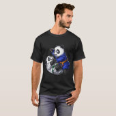 パンダ柔術選手 Tシャツ (正面フル)