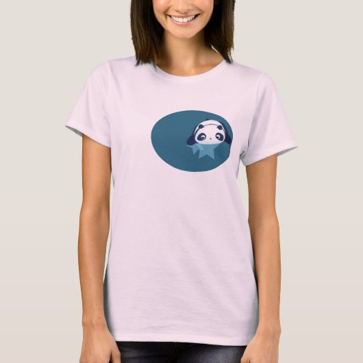 パンダ滝ダウン Tシャツ (正面)