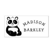 パンダ熊かわいい子のかわいい名前 ラバースタンプ (インプリント)