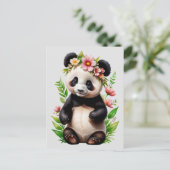 パンダ熊の花 ポストカード (スタンド正面)