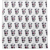 パンダ熊シャワーカーテン シャワーカーテン (正面)