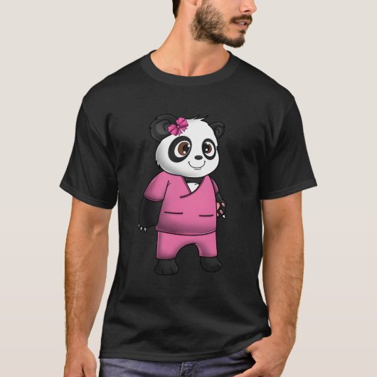 パンダ熊スクラブスーツ素晴らし愛 Tシャツ (正面)