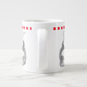 パンダ熊セラミックマグカップ ジャンボコーヒーマグカップ (裏面)