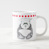 パンダ熊セラミックマグカップ ジャンボコーヒーマグカップ (右)