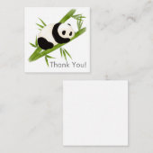 パンダ熊竹木サンキューノートカード ノートカード (正面/裏面)