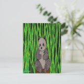 パンダ独身のー(Panda) – はがき (スタンド正面)