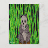 パンダ独身のー(Panda) – はがき (正面)