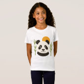 パンダ竹の子供用Tシャツ Tシャツ (正面フル)