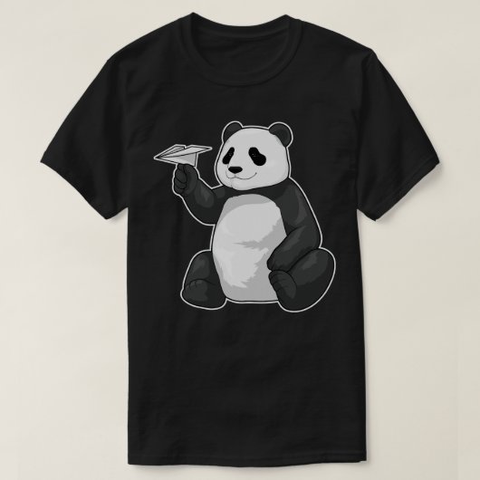 パンダ紙航空 Tシャツ (デザイン正面)