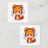 パンダ聞ーからKpop Music スクエア名刺 (正面/裏面)