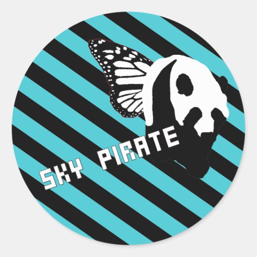 「パンダ表現」ステッカーシート ラウンドシール (正面)