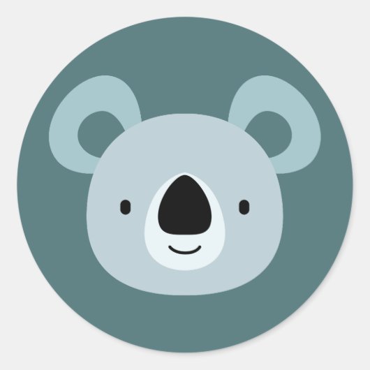 パンダ誕生日キッズアート ラウンドシール (正面)