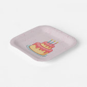 パンダ誕生日紙プレート ペーパープレート (傾斜あり)