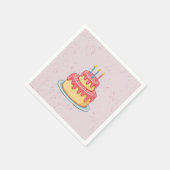 パンダ誕生日 スタンダードカクテルナプキン (角)