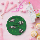 パンダ誕生日 ペーパープレート (パーティー)