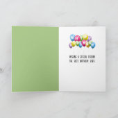 パンダ読ベアの誕生日カード カード (内部)