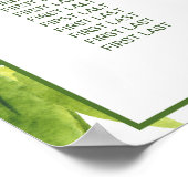 パンダ赤ちゃんシャワー誕生日パーティーのシーティングチャート ポスター (角)