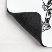 パンダ遊のバドミントン選手のシャトルバス マウスパッド (コーナー)