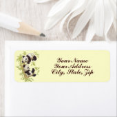 パンダ遊の木に ラベル (インサイチュ)