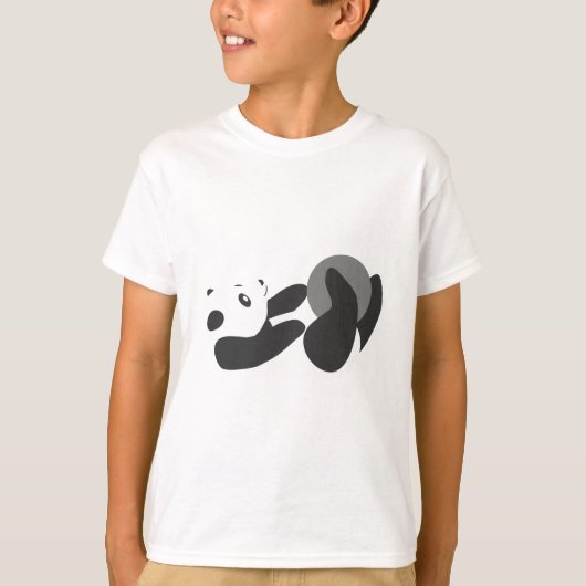 パンダ遊ズ(黒) Tシャツ (正面)