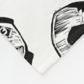 パンダ遊フリースブランケット、ラージ フリースブランケット (角)