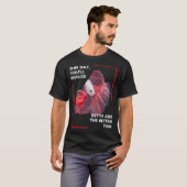 パンダ金魚 - 黒オランダシシガシラ 金魚 - レトロJ Tシャツ (正面フル)