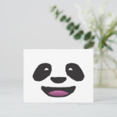 パンダ顔 ポストカード (スタンド正面)