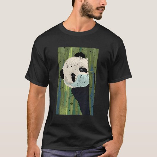 パンダ顔 Tシャツ (正面)