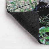 パンダ食べの葉 マウスパッド (コーナー)