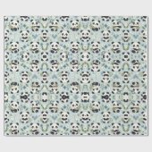 パンダ魔法：愛らしいラッピング紙デザイン ラッピングペーパー (フラット)