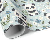 パンダ魔法：愛らしいラッピング紙デザイン ラッピングペーパー (ロールコーナー)