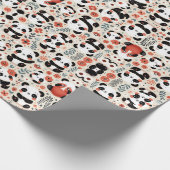 パンダ魔法:愛らしいラッピング紙デザイン ラッピングペーパー (角)