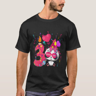 パンダ3位私は3 Tシャツ