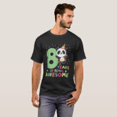 パンダ8頭 Tシャツ (正面フル)