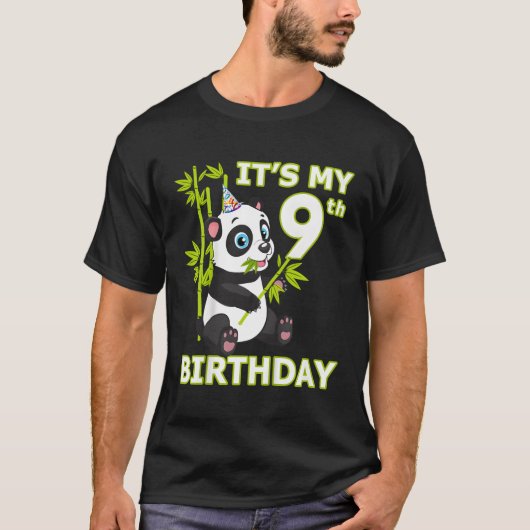 パンダ9位私は9Ns Tシャツ (正面)