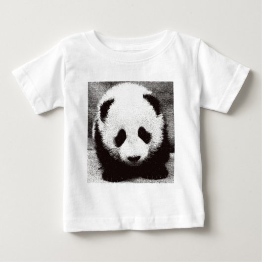 パンダ アート ベビーTシャツ (正面)