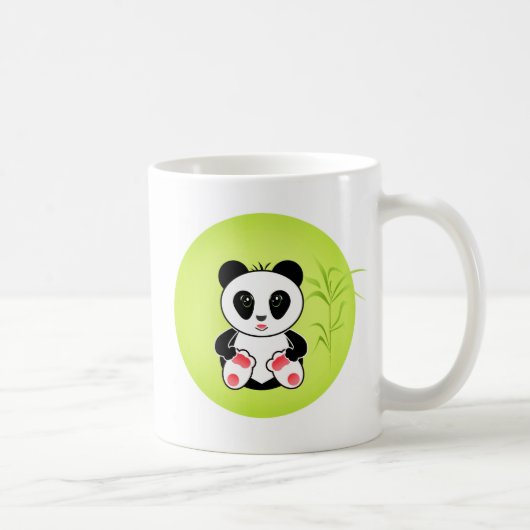 パンダ, カートゥーン, 子供 コーヒーマグカップ (右)