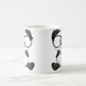 パンダ サングラス パンダ好き テーマ コーヒーマグカップ (中央)