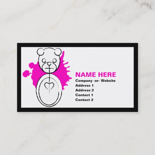 パンダ・スプラッツ 名刺 (正面)