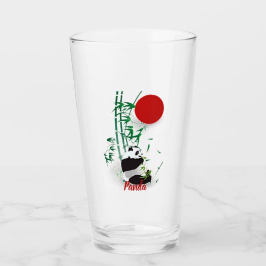 パンダ タンブラーグラス (正面)