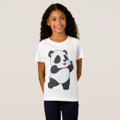 パンダ ダーツ ダーツ スポーツ Tシャツ (正面フル)