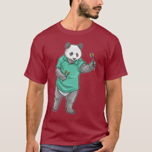 パンダ ダーツ 矢 Tシャツ