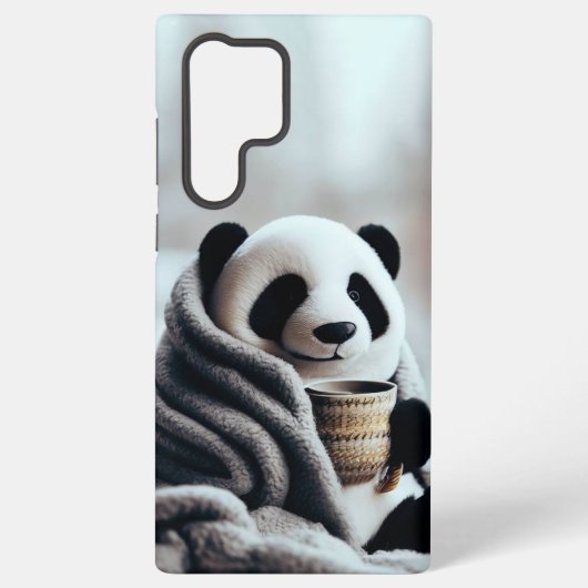 パンダ デザイン オン SAMSUNG GALAXYケース (裏面)