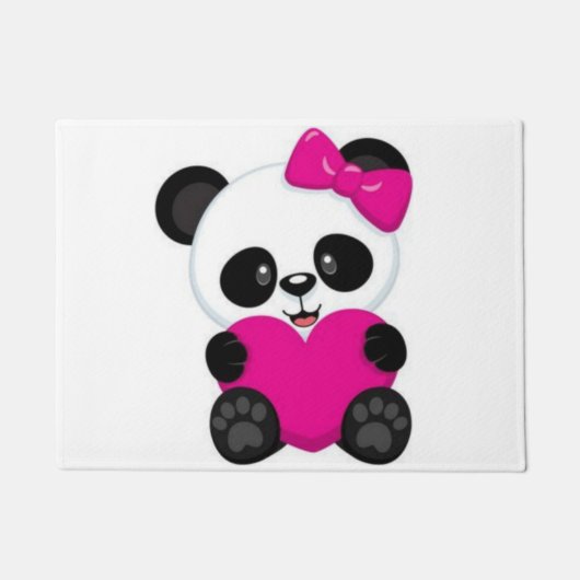 パンダ ドアマット (正面)