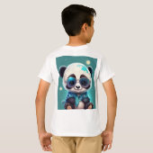 「パンダ・パロオザ：小さなものなら可愛らしいティー！」 Tシャツ (裏面フル)