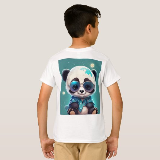 「パンダ・パロオザ:小さなものなら可愛らしいティー!」 Tシャツ (裏面フル)