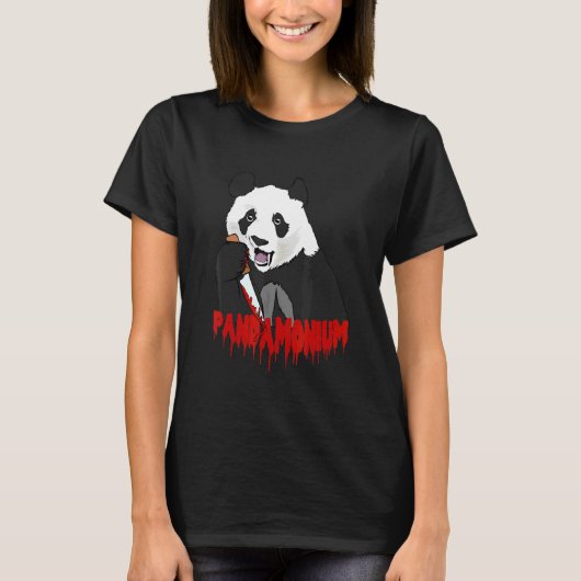 パンダ パンダモニウム 殺戮パンダ Tシャツ (正面)